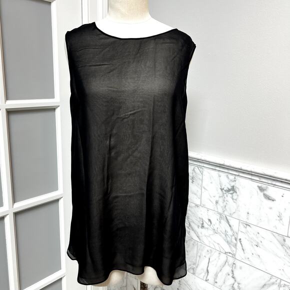 Vince Black Sheer Blouse - Picture 1 of 7